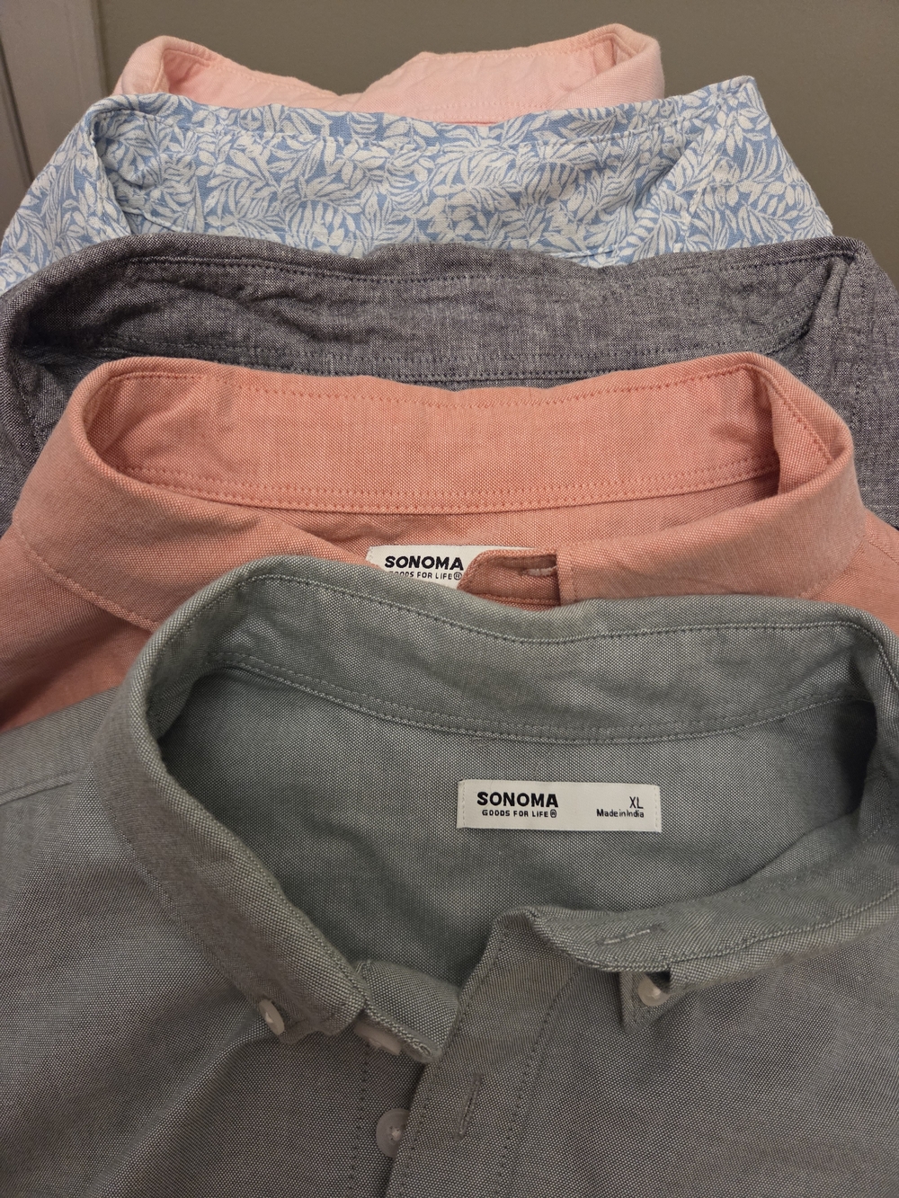 Lot Of 5 Men's Button-Down Sonona Shirts
